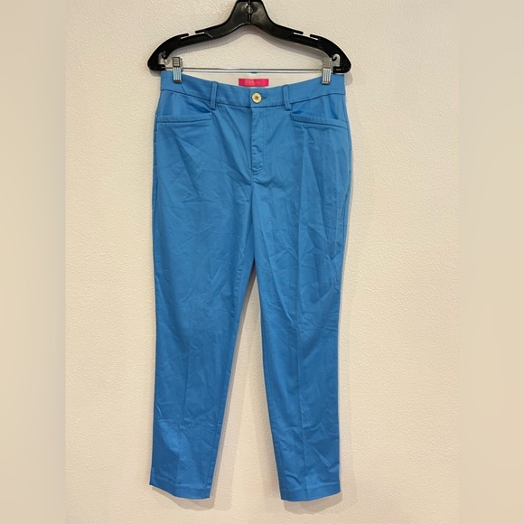 NWT Lilly Pulitzer Kelly Stretch Pants Zanzibar Blue Women’s Size 8 - Picture 4 of 6